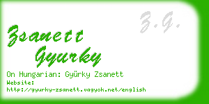 zsanett gyurky business card