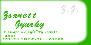 zsanett gyurky business card